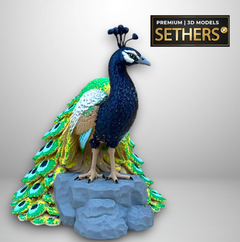 Peacock Sculpture | 3D Printing Model Files