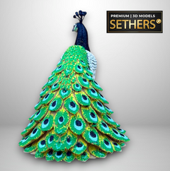 Peacock Sculpture | 3D Printing Model Files