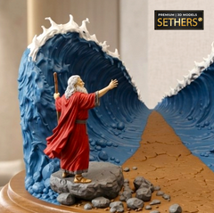 Moses Parting the Red Sea | Bible Christian Diorama | 3D Printing Models
