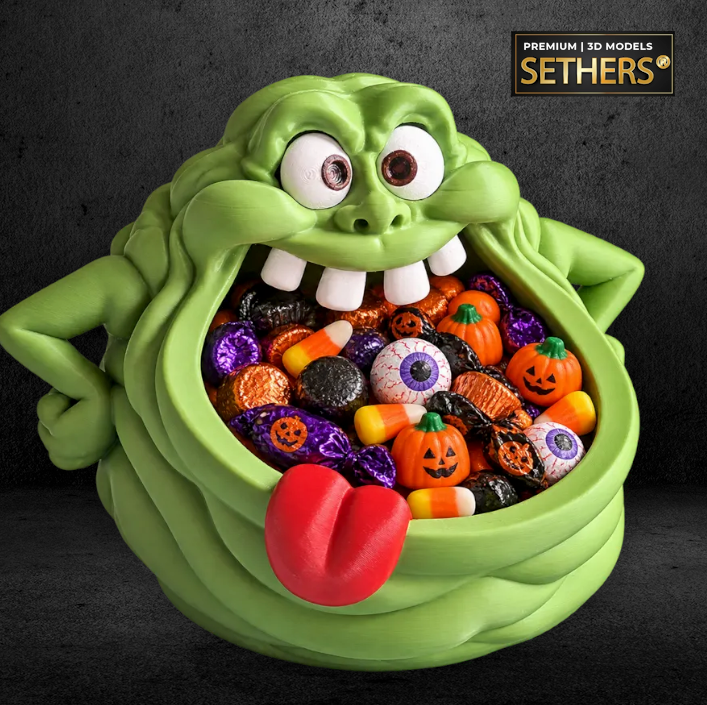 Slimer Ghost | Ghostbusters candy bowl | 3D Printing Models