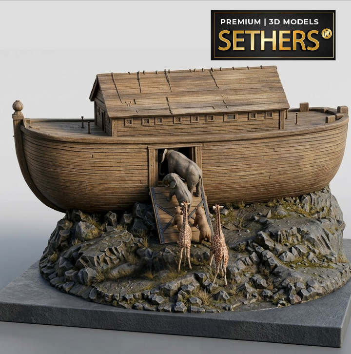 Noah's Ark two by two | Bible Christian Diorama | 3D Printing Models