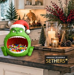 Grinch Candy Bowl | How the Grinch Stole Christmas | 3D Printing Models