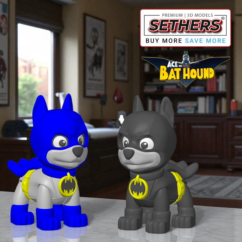 Ace the Bat-Hound Batdog Puppy | Batman | 3D Printing Model Files