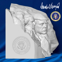 Mt. Rushmore | President Donald J. Trump version | 3D Printing Models STL 3MF Models file for premium download. 3D Model STL Files. Best Premium 3D Printings