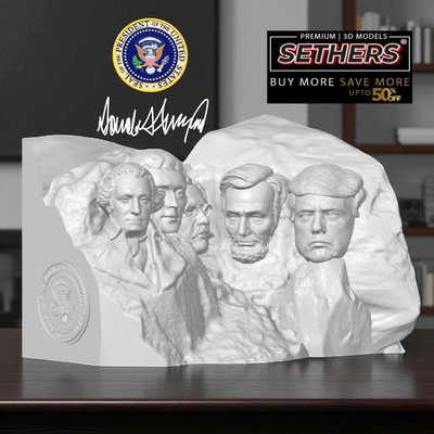 Mt. Rushmore | President Donald J. Trump version | 3D Printing Models STL 3MF Models file for premium download. 3D Model STL Files. Best Premium 3D Printings