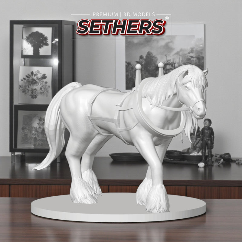 Clydesdale Draft Horse Sculpture | Best 3D Printing Model Files