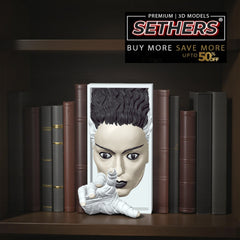 Bride of Frankenstein | Book Nook | Best 3D Printing Model Files