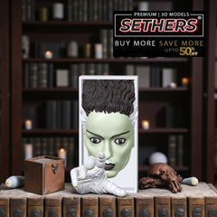 Bride of Frankenstein | Book Nook | Best 3D Printing Model Files