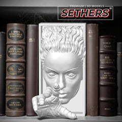 Bride of Frankenstein | Book Nook | Best 3D Printing Model Files
