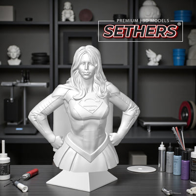 Supergirl Bust v2 | James Gunn Superman | 3D Printing Model Files