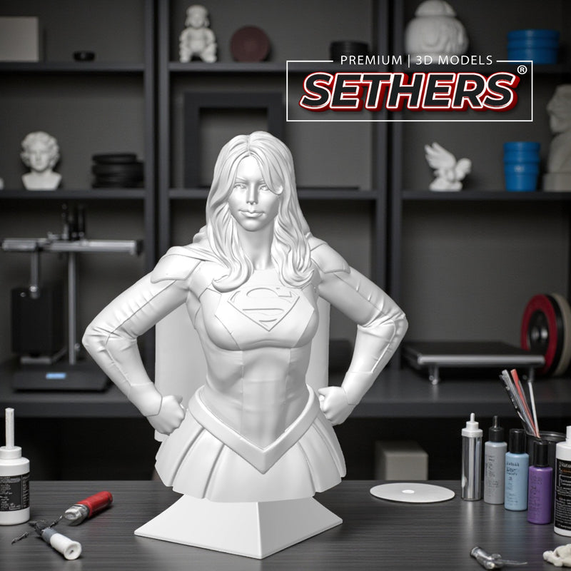 Supergirl Bust v2 | James Gunn Superman | 3D Printing Model Files