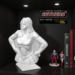 Supergirl Bust v2 | James Gunn Superman | 3D Printing Model Files