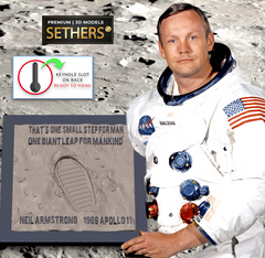 Framed First Step on Moon | Neil Armstrong | 3D Printing Models