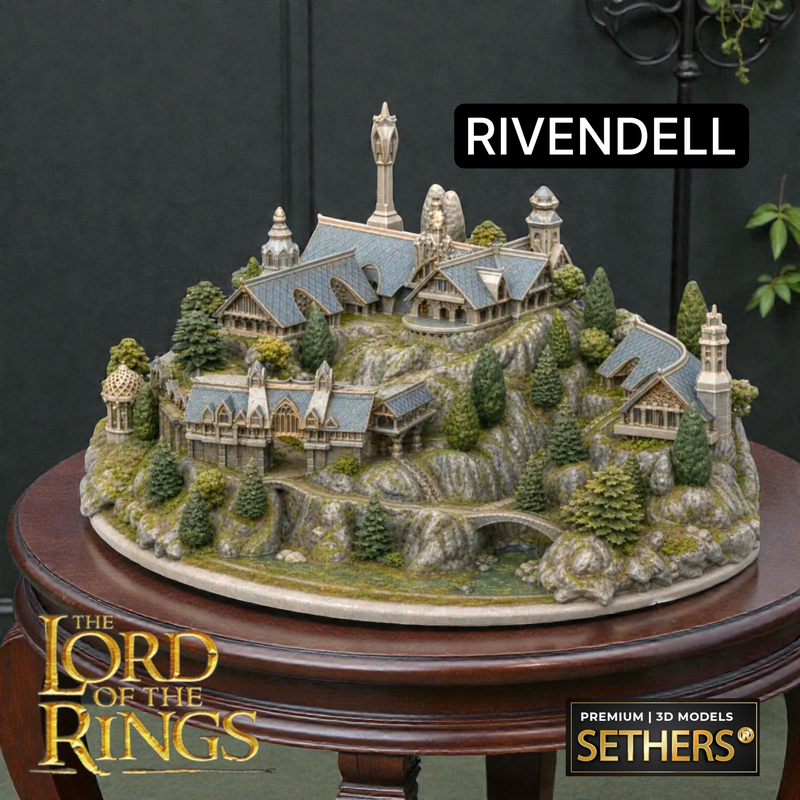 Rivendell Diorama | Lord of the Rings LOTR | Best 3D Printing Models