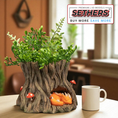 Dragon Sleeping Stump Planter | Flower Pot | 3D Printing Model Files