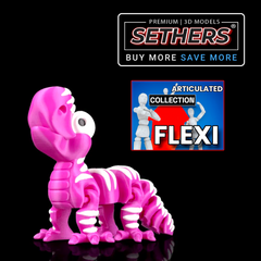 Striophodon Dinosaur | Flexi Articulated | 3D Printing STL Models
