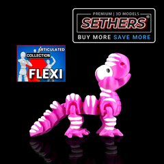 Striophodon Dinosaur | Flexi Articulated | 3D Printing STL Models
