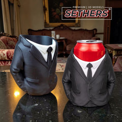 Suit - Beer Can Holder Koozie | Best 3D Printing Models