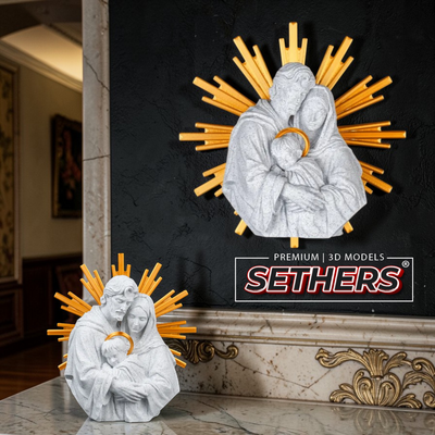 Mary Joseph Baby Jesus | Sculpture | 3D Printing Models