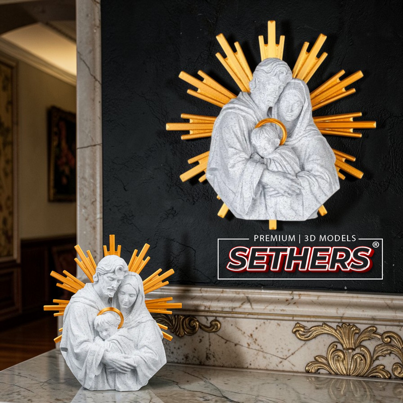 Mary Joseph Baby Jesus | Sculpture | 3D Printing Models