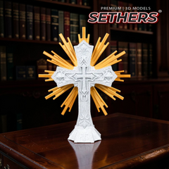 Ornate Cross | Sculpture or Wall Hanging | 3D Printing Models