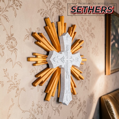 Ornate Cross | Sculpture or Wall Hanging | 3D Printing Models