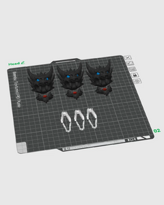 Three-Headed Dragon | Articulated Flexi | 3D Printing Model Files