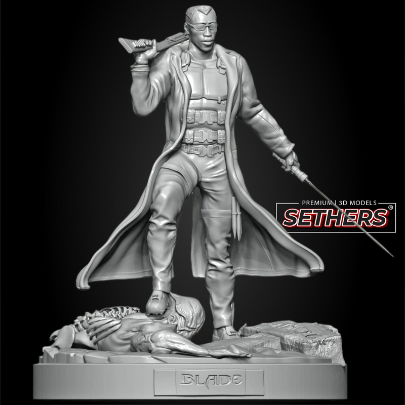 Blade Diorama | Wesley Snipes | 3D Printer Model Files