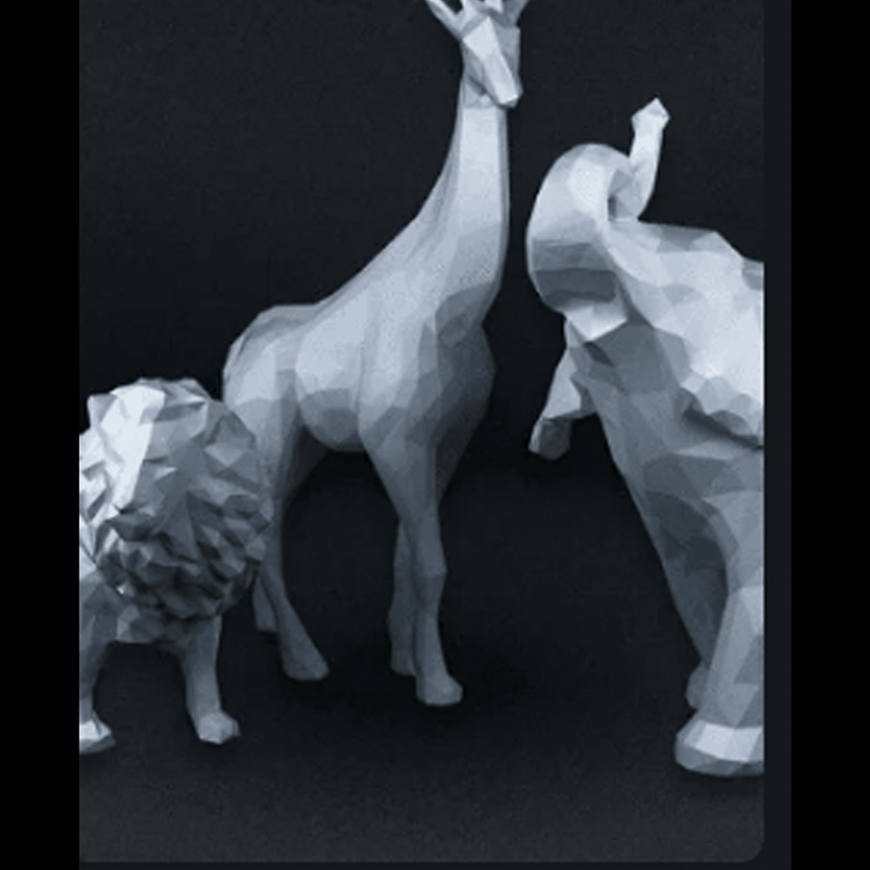 African Animals Low Poly | 3D Printer Model Files