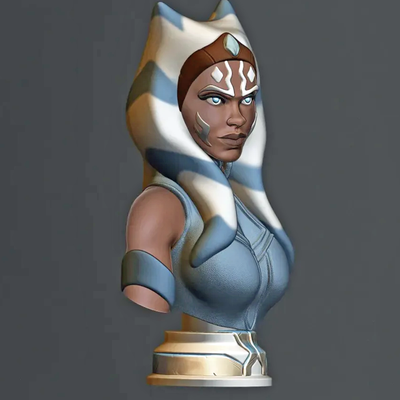 Ahsoka Tano Star Wars Bust | 3D Printer Model Files