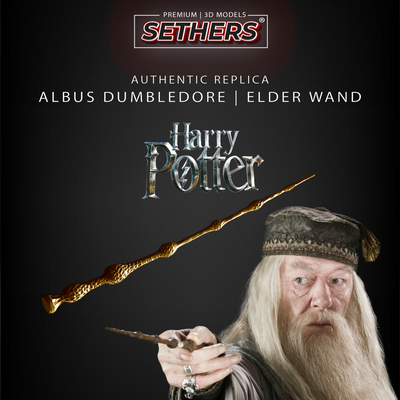Albus Dumbledore Elder Wand | Harry Potter | 3D Printer Model Files
