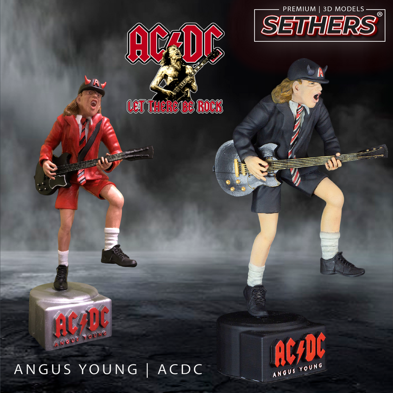 Angus Young | AC/DC | 3D Printer Model Files