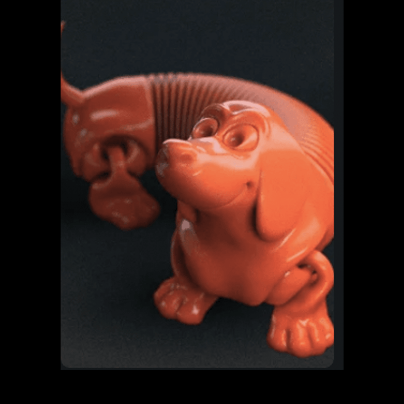 Articulated & Flexible Dachshund | 3D Printer Model Files
