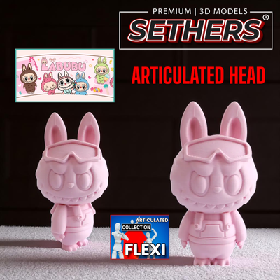 Articulated Head | Labubu Monsters | Best 3D Printing STL Model Files