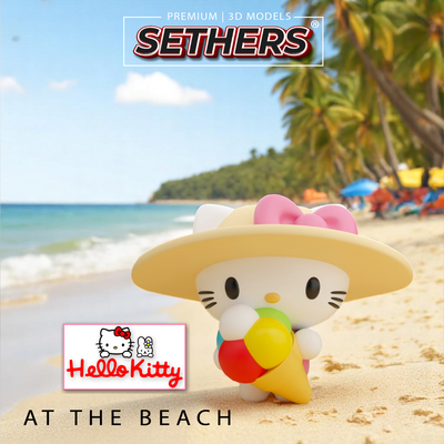 At the Beach | Hello Kitty Sanrio | Best 3D Printing Model Files at Sethers