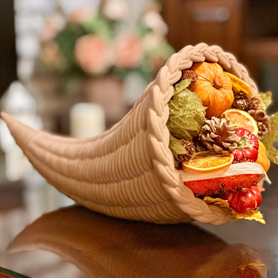 Autumn Fall Thanksgiving Cornucopia | 3D Printer Model Files