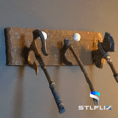 Axe Viking Key Holder | 3D Printer Model Files