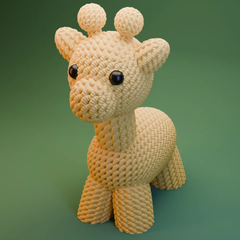 Baby Giraffe | Crochet Knitted | 3D Printer Model Files