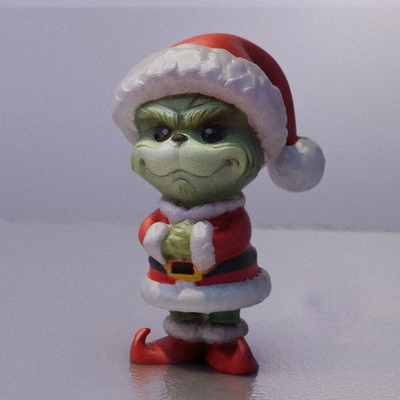 Baby Grinch Christmas Santa | 3D Printer Model Files