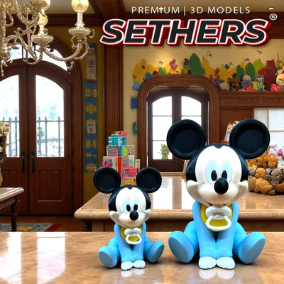 Baby Mickey | Mickey Mouse Club | Best 3D Printing Model STL Files