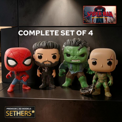Complete Set of 4 | Funko Spider-Man Brand New Day | 3D Printing Models

Spider-Man (Beaten Up)&nbsp;
Hulk
The Punisher
Scorpion