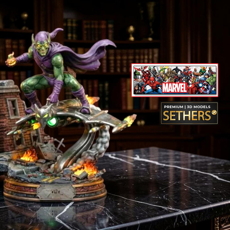 Green Goblin Diorama | Spider-Man Marvel Universe | 3D Printing Models