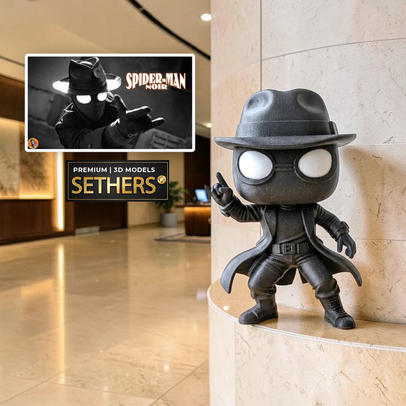 Spider-Noir Funko | Spider-man Marvel Universe | 3D Printing Models