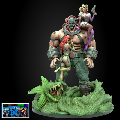Bane Harley Quinn Poison Ivy | Diorama | 3D Printer Model Files
