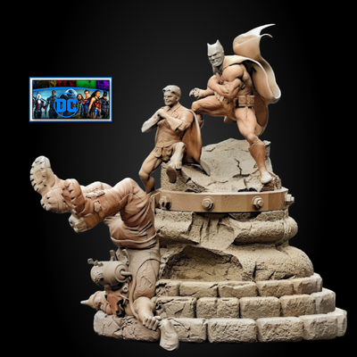 Batman and Robin Knockout | Diorama | 3D Printer Model Files