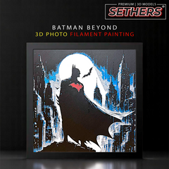 Batman Beyond | 3D Photo Filament Painting | STL Model Files