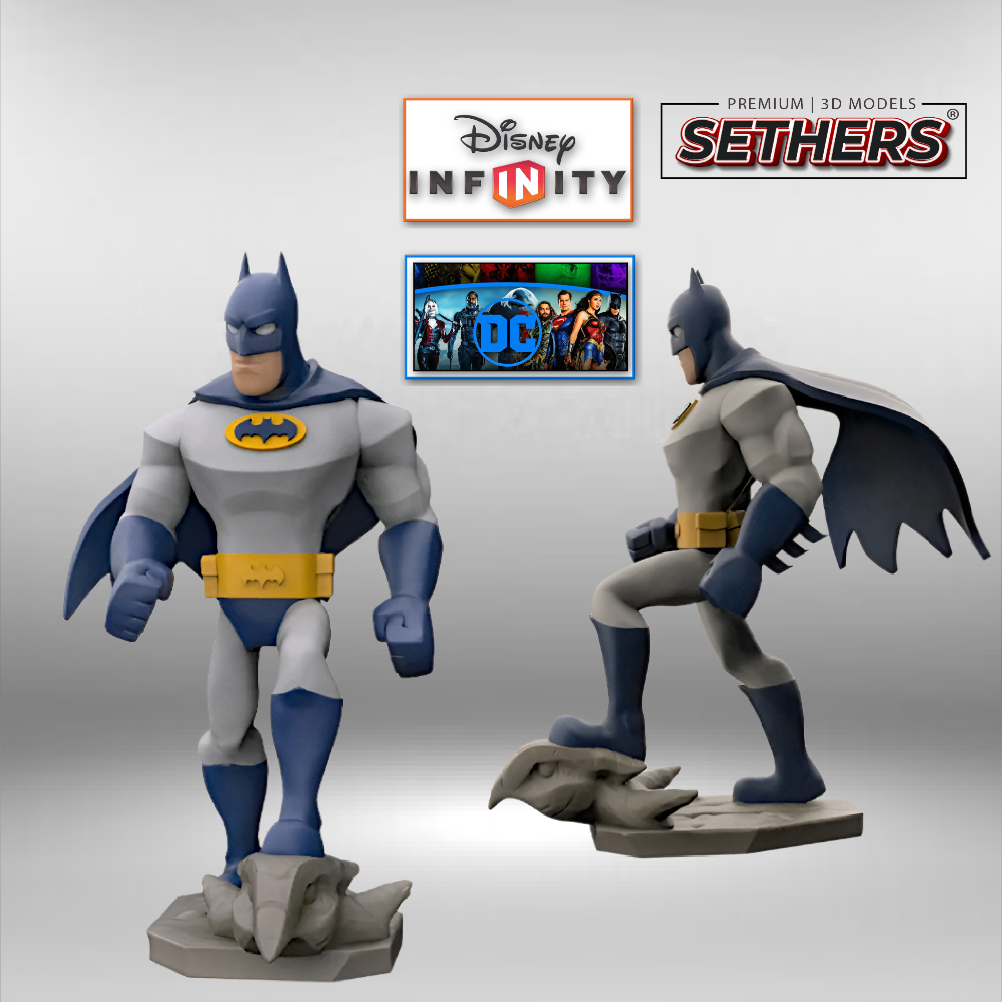 Batman | Disney Infinity | 3D Printer Model Files