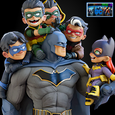 Batman Family | Diorama | 3D Printer Model Files