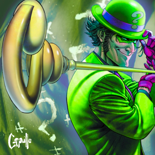 The Riddler Greg Cappulo Batman Greg Capullo Riddler Hook | HueForge 3D Filament Painting
