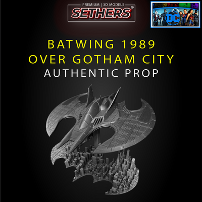 Batwing 1989 over Gotham City | Batman | 3D Printer Model Files